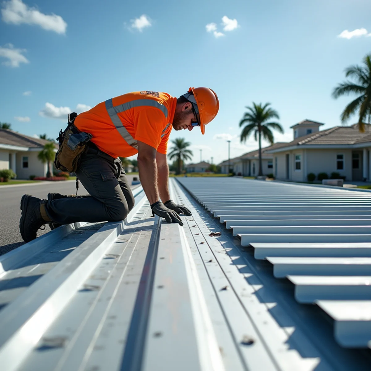 Wind resistance demonstration of concealed clip standing seam metal roof in coastal storms