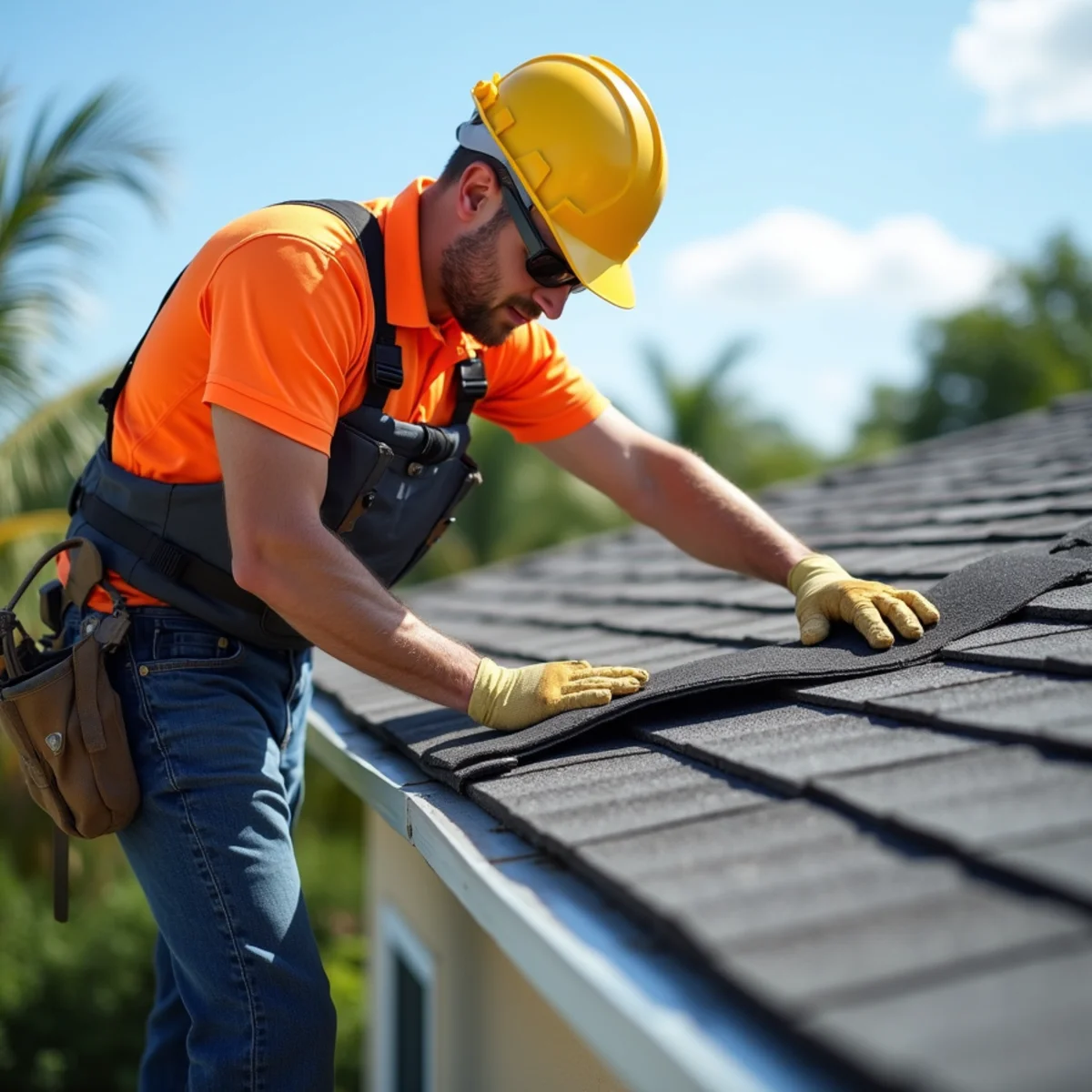 Evaluating shingle brittleness and granule loss on a 20-year-old Palm Bay roof